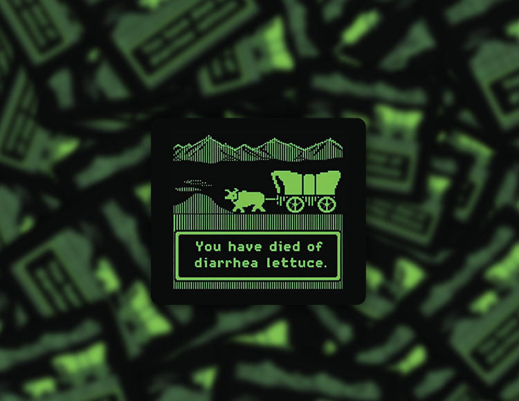 You Have Died of Diarrhea Lettuce Sticker | Funny Sticker