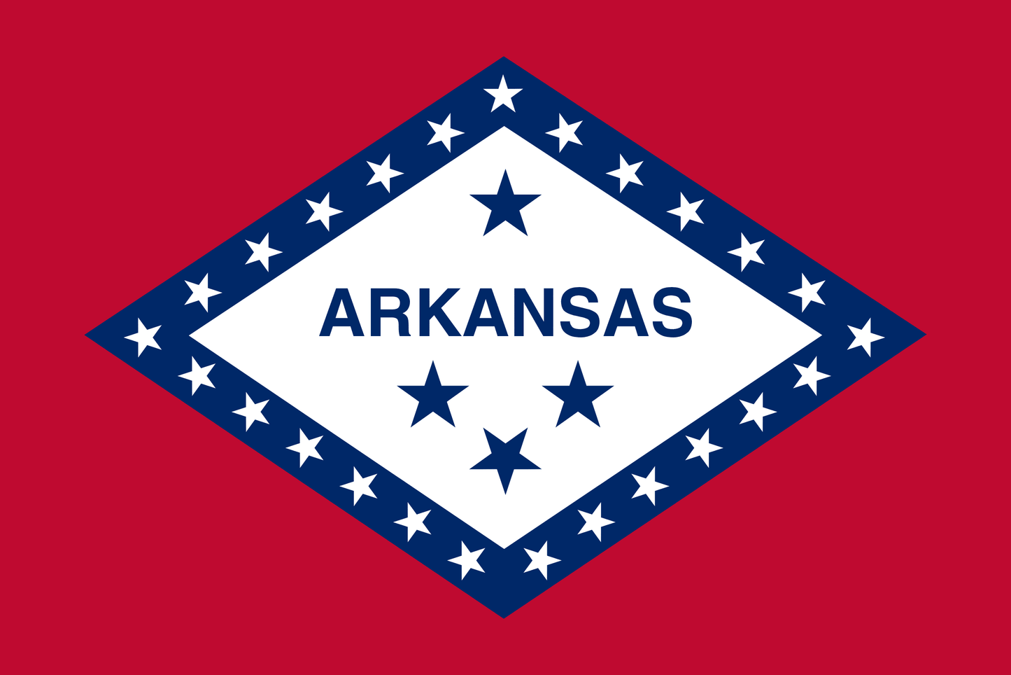 Arkansas State Flag Vinyl Sticker Vinyl Stickers House of Swank