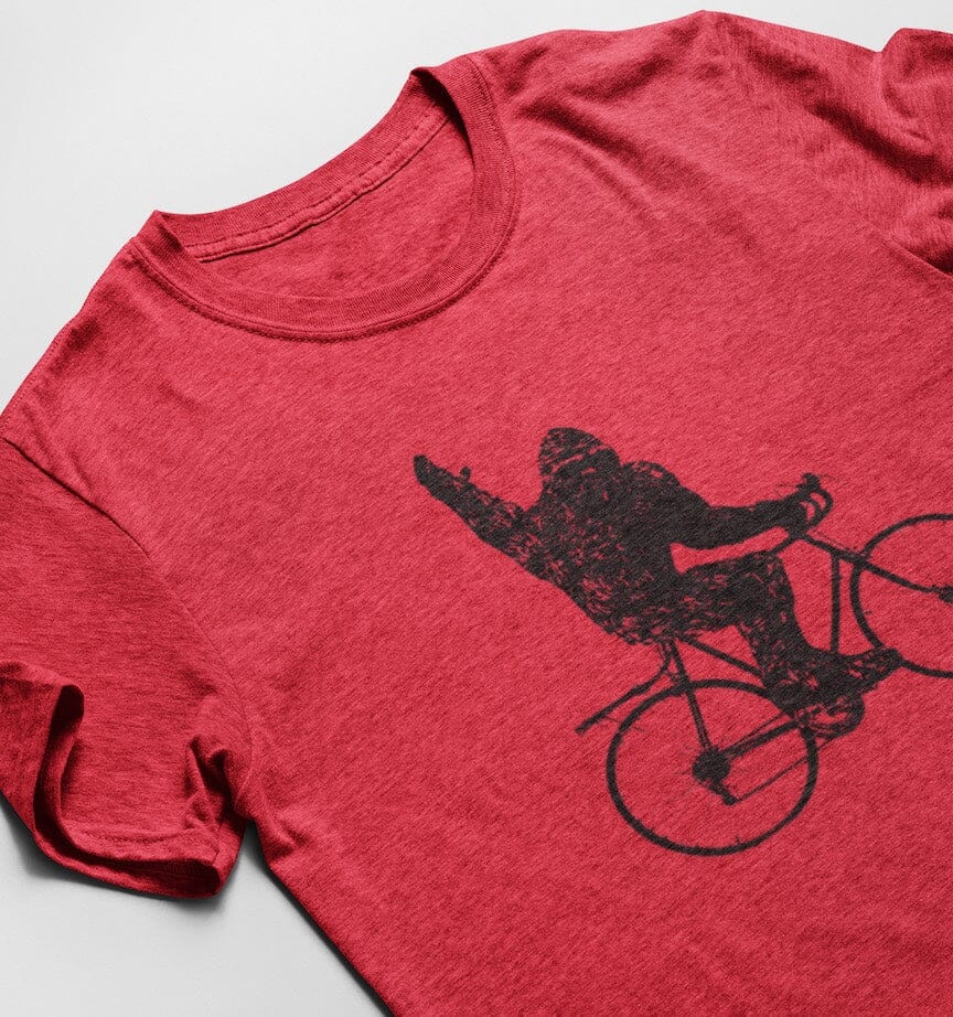 Bigfoot on Bike Shirt SHIRT HOUSE OF SWANK