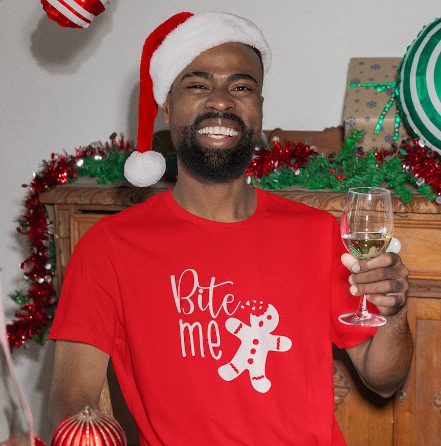Bite me Christmas Gingerbread Shirt - SHIRT - House of Swank Raleigh NC