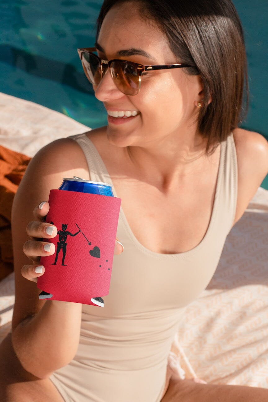 Blackbeard Flag Can Cooler Can & Bottle Sleeves HOUSE OF SWANK