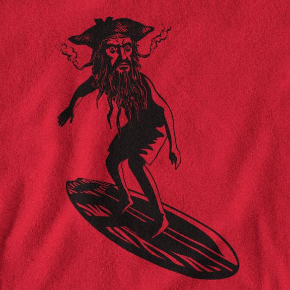 Blackbeard Surfer Dude Shirt SHIRT HOUSE OF SWANK
