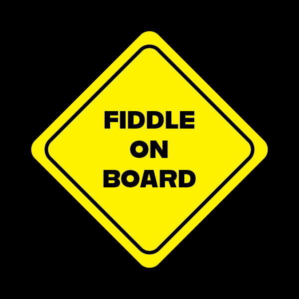 Fiddle on Board Sticker - Decorative Stickers - House of Swank Raleigh NC