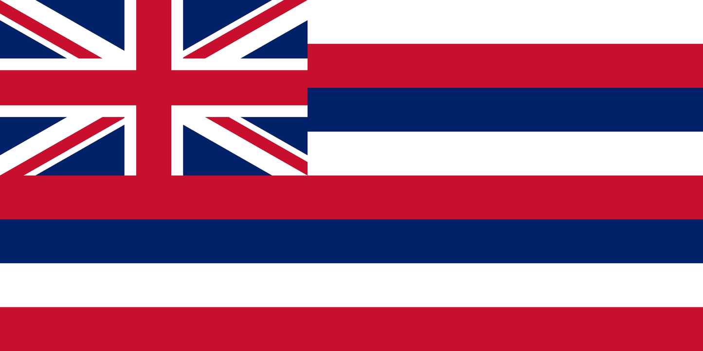 Hawaii State Flag Vinyl Sticker Vinyl Stickers House of Swank