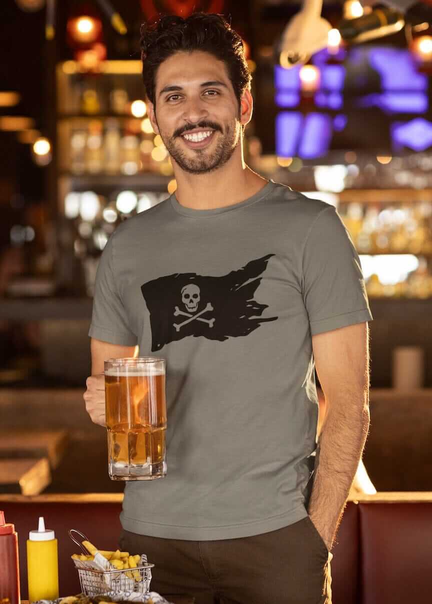 Jolly Roger Flag Shirt - SHIRT - House of Swank Raleigh NC