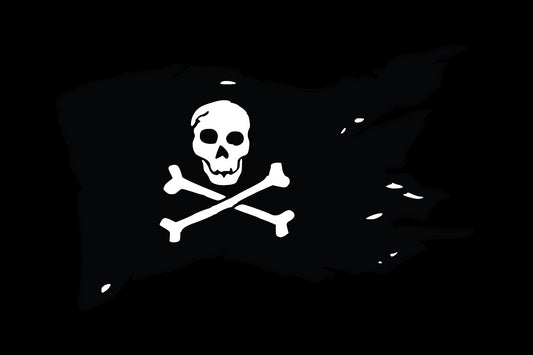 Jolly Roger Pirate Sticker - Decorative Stickers - House of Swank Raleigh NC