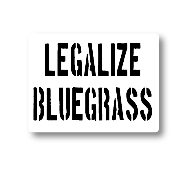 Legalize Bluegrass Sticker Decorative Stickers HOUSE OF SWANK