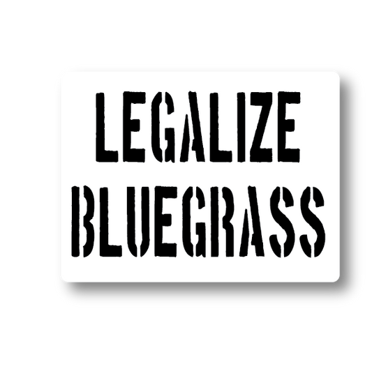 Legalize Bluegrass Sticker Decorative Stickers HOUSE OF SWANK
