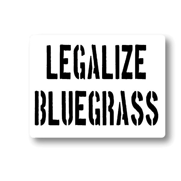 Legalize Bluegrass Sticker Decorative Stickers HOUSE OF SWANK