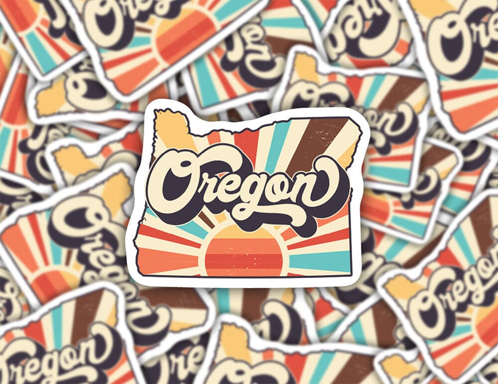 Oregon Retro Vinyl Sticker Decorative Stickers HOUSE OF SWANK