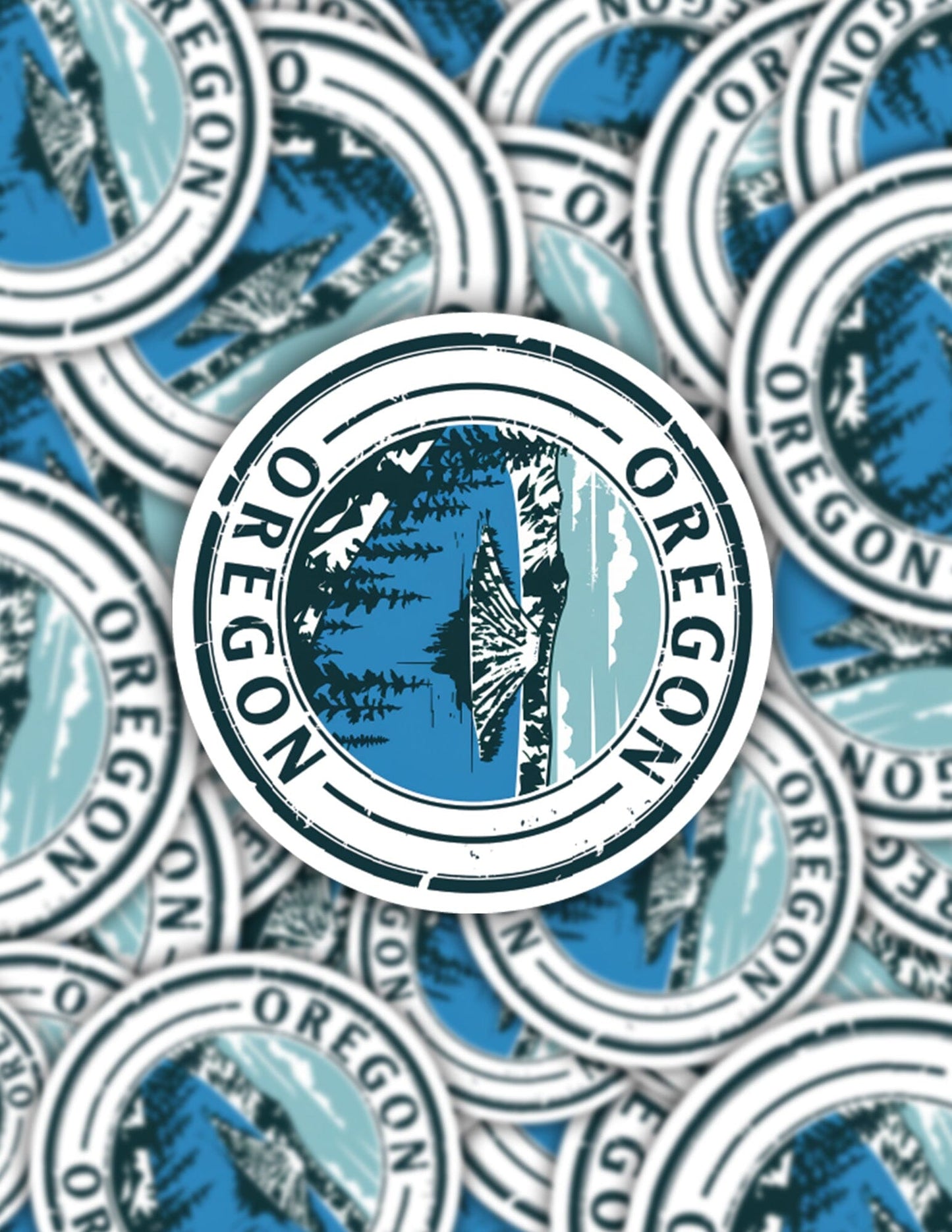 Oregon Stamp Sticker – Vintage Oregon State Vinyl Decal Decorative Stickers HOUSE OF SWANK