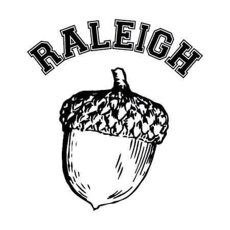 Raleigh NC Acorn Sticker Decorative Stickers HOUSE OF SWANK