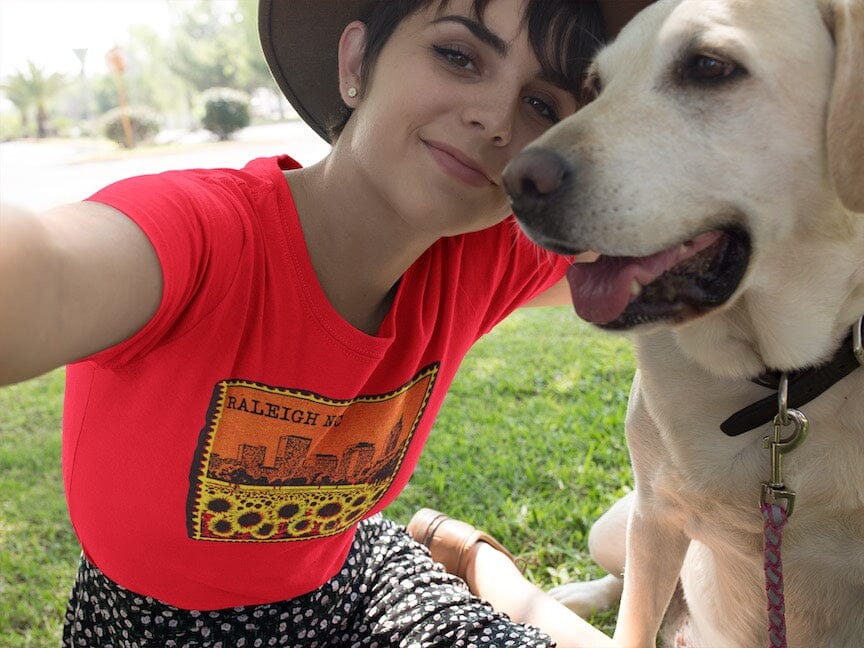 Raleigh NC Dix Park Sunflower Field Shirt - SHIRT - House of Swank Raleigh NC