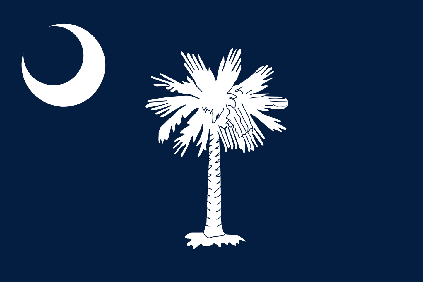 South Carolina State Flag Vinyl Sticker Vinyl Stickers House of Swank
