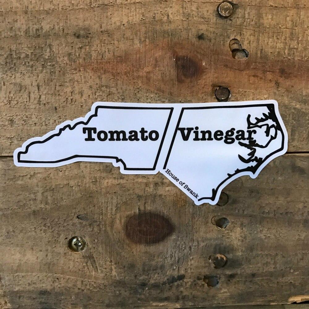 NC BBQ Sticker - Decorative Stickers - House of Swank Raleigh NC