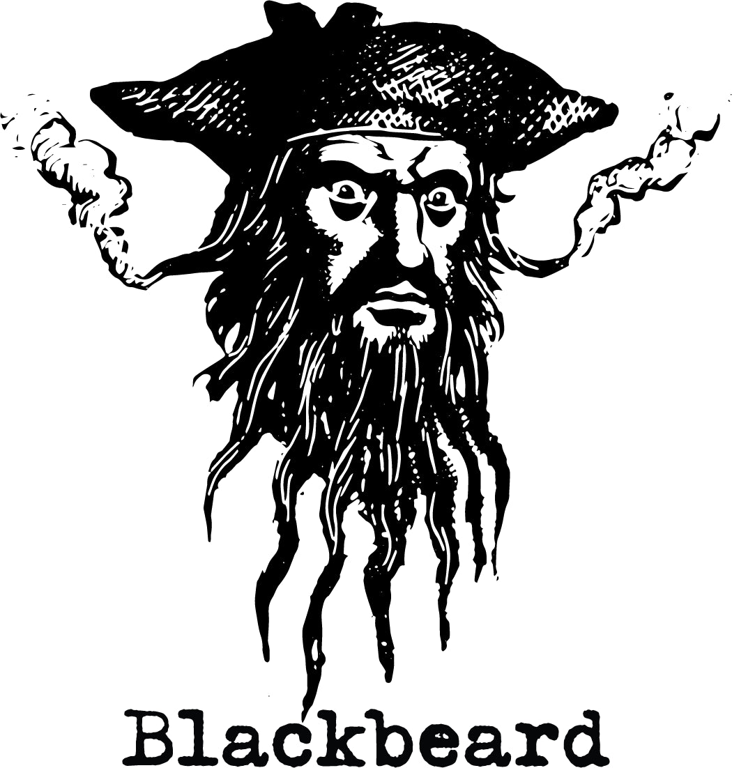 Blackbeard Head Sticker - Decorative Stickers - House of Swank Raleigh NC