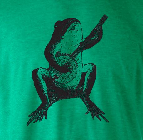 Frog Playing Banjo Shirt - SHIRT - House of Swank Raleigh NC