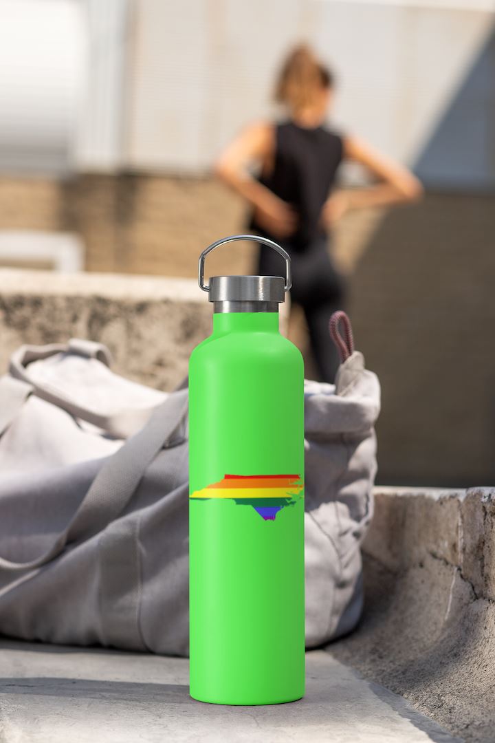 NC LGBT Pride Rainbow Sticker - Decorative Stickers - House of Swank Raleigh NC