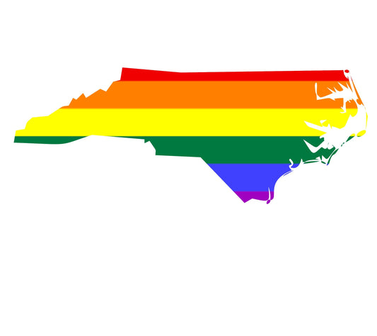 NC LGBT Pride Rainbow Sticker - House of Swank