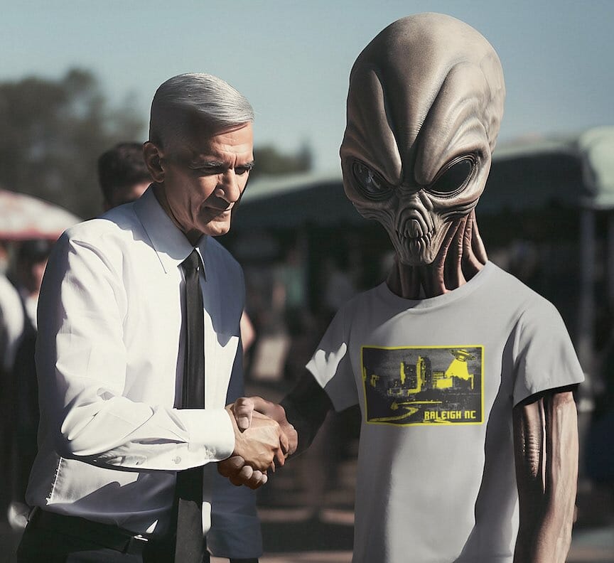 Raleigh NC UFO Shirt SHIRT HOUSE OF SWANK