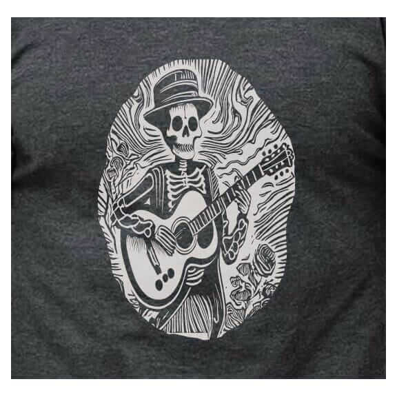 Skeleton Playing Guitar Shirt - SHIRT - House of Swank Raleigh NC