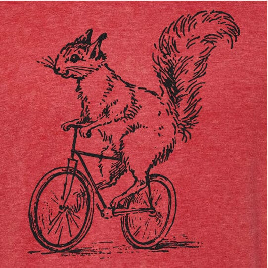 Squirrel Riding Bike Shirt - SHIRT - House of Swank Raleigh NC