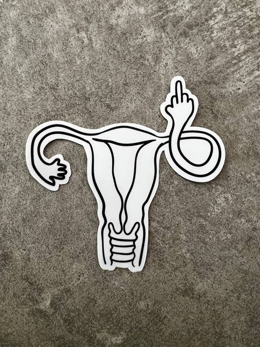 Uterus Sticker - Decorative Stickers - House of Swank Raleigh NC