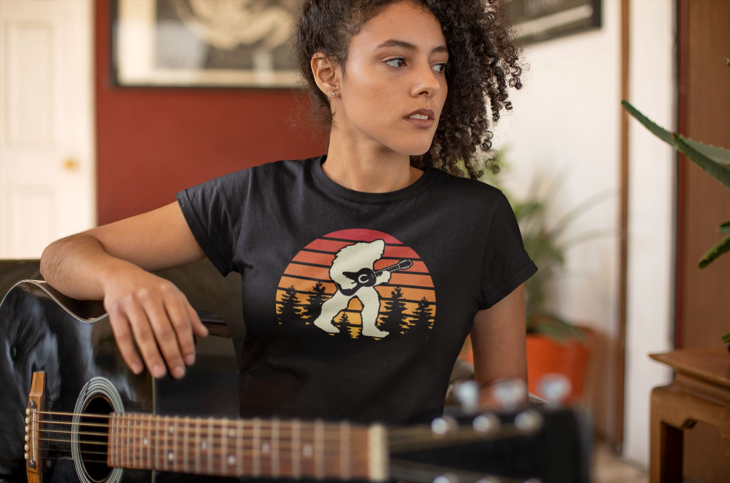 Yeti Playing Guitar Shirt - House of Swank