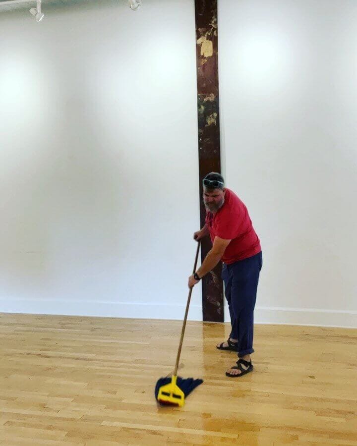 At the end of the da
