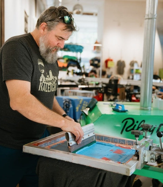 John squeegeeing his