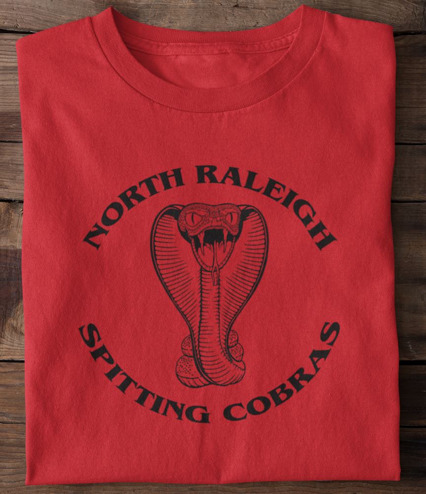 North Raleigh Spitting Cobra shirts are back! Only 24 available!