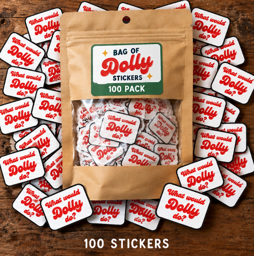 What Would Dolly Do – Mini Vinyl Sticker Packs