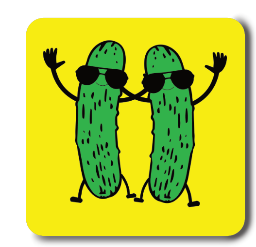 Pair of Pickles Sticker