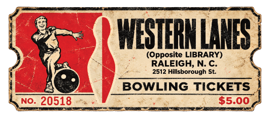 Western Lanes Bowling Vinyl Sticker – Raleigh NC