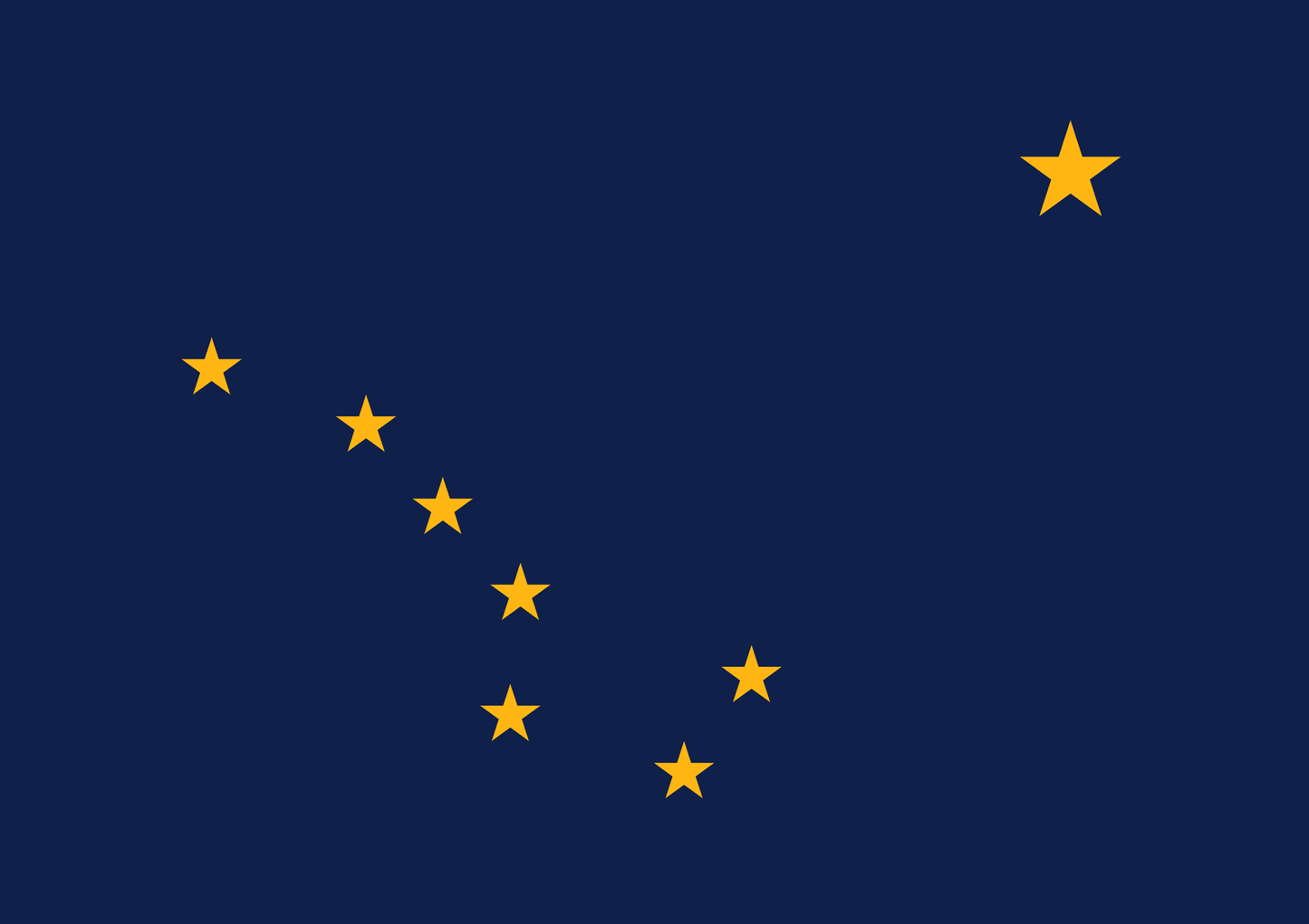 Alaska State Flag Vinyl Sticker Vinyl Stickers House of Swank