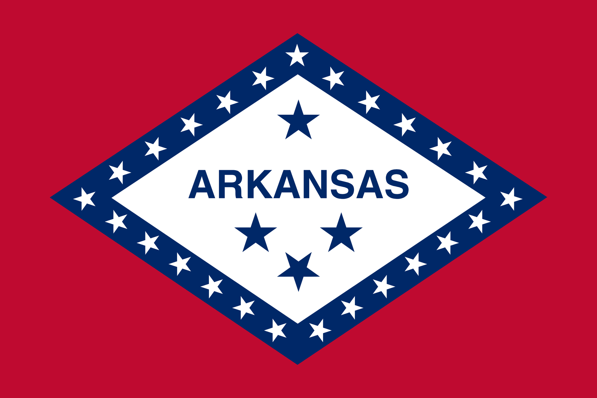 Arkansas State Flag Vinyl Sticker Vinyl Stickers House of Swank