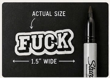 Bag of Fucks – Mini Vinyl Sticker Packs Decorative Stickers HOUSE OF SWANK