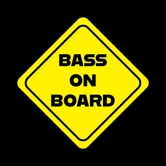 Bass on Board Sticker - Decorative Stickers - House of Swank Raleigh NC