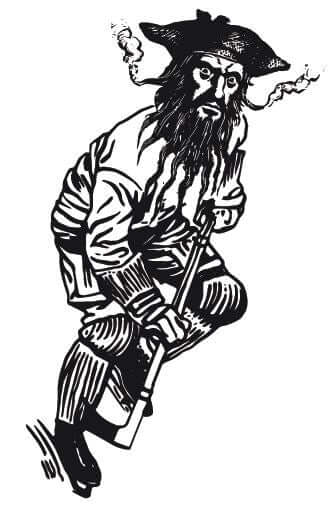 Blackbeard Sticker Blackbeard Hockey Sticker
