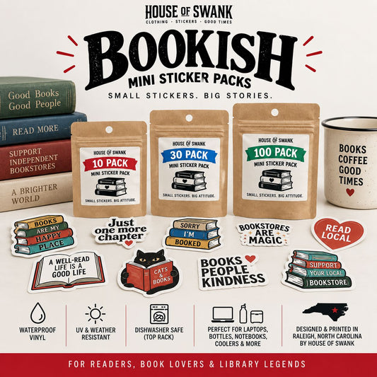 Books & Reading Mini Sticker Pack Decorative Stickers HOUSE OF SWANK