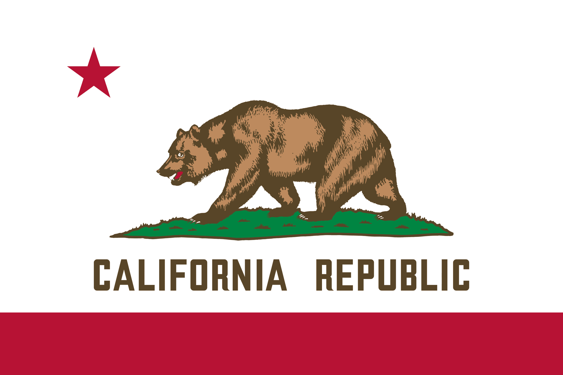 California State Flag Vinyl Sticker Vinyl Stickers House of Swank