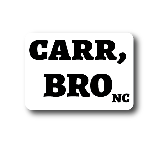 Carr bro Carrboro NC Sticker Decorative Stickers HOUSE OF SWANK