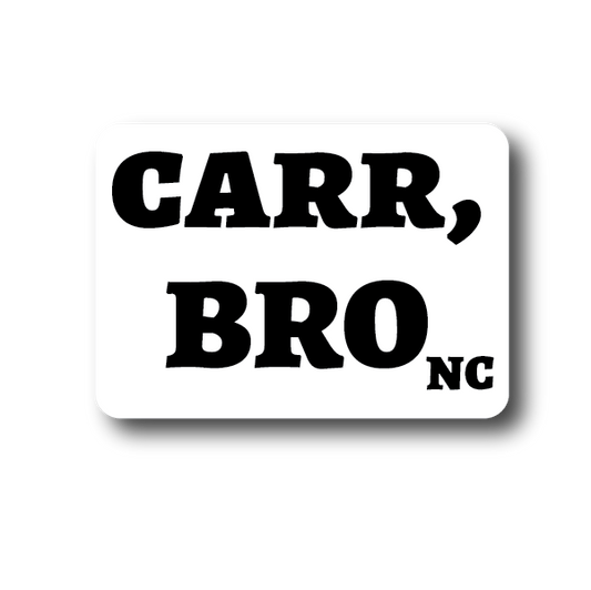 Carr bro Carrboro NC Sticker Decorative Stickers HOUSE OF SWANK