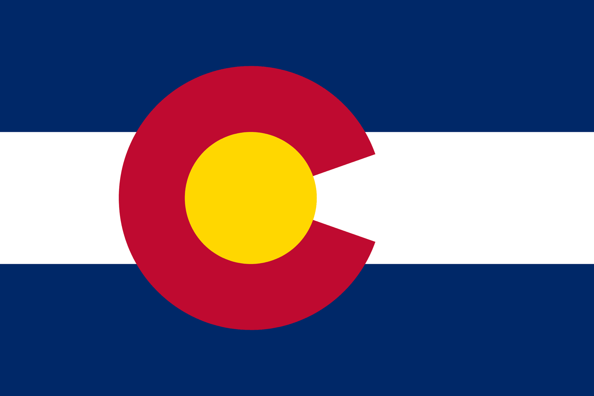 Colorado State Flag Vinyl Sticker Vinyl Stickers House of Swank