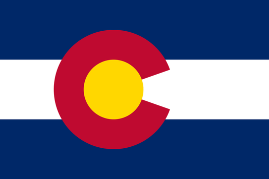 Colorado State Flag Vinyl Sticker Vinyl Stickers House of Swank
