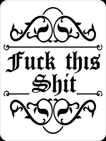 Fuck this Shit Sticker Decorative Stickers HOUSE OF SWANK