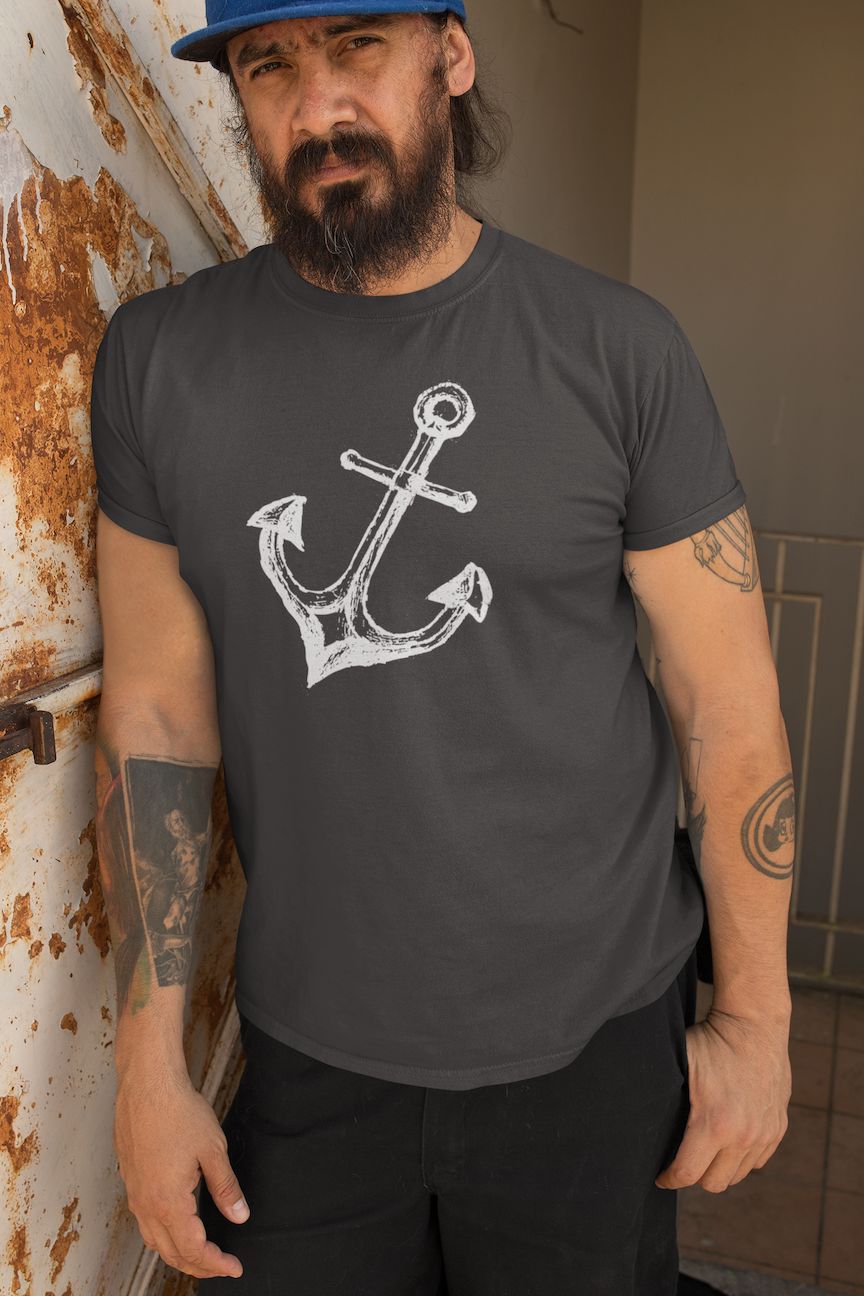 Hand drawn Anchor Shirt SHIRT HOUSE OF SWANK