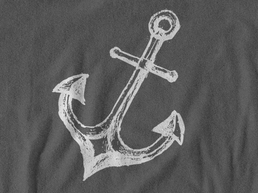 Hand drawn Anchor Shirt SHIRT HOUSE OF SWANK