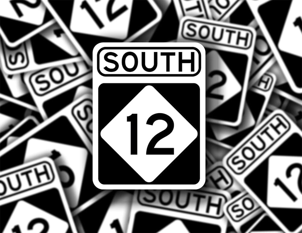 Highway 12 Coastal Sticker – Outer Banks NC Highway Sign Vinyl Sticker Decorative Stickers HOUSE OF SWANK