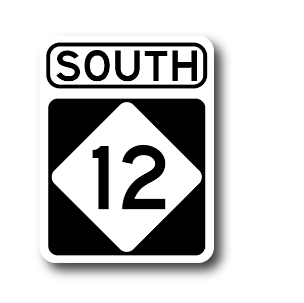 Highway 12 Coastal Sticker – Outer Banks NC Highway Sign Vinyl Sticker Decorative Stickers HOUSE OF SWANK
